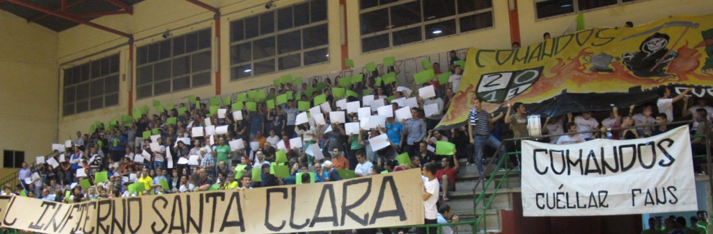 Aspecto de la grada de Santa Clara